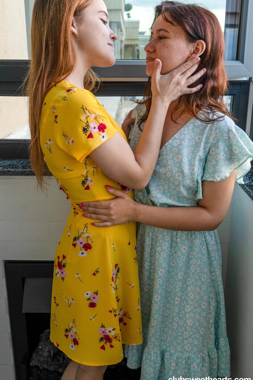 Photo 2 — European Nicole Murkovski gets naked and starts playing with a girlfriend with Sunny May