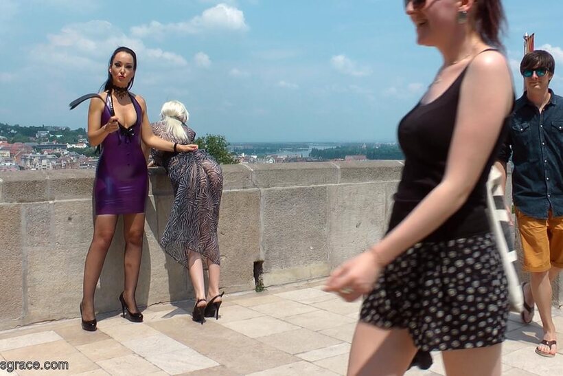 Image 5/21: Sexy Fetish Liza in a gangbang in public with Alexa Wild