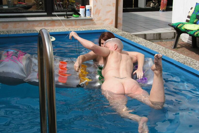 Tiffany Pearl nude photo 11 — Thick Tiffany Pearl playing with a girlfriend outdoors