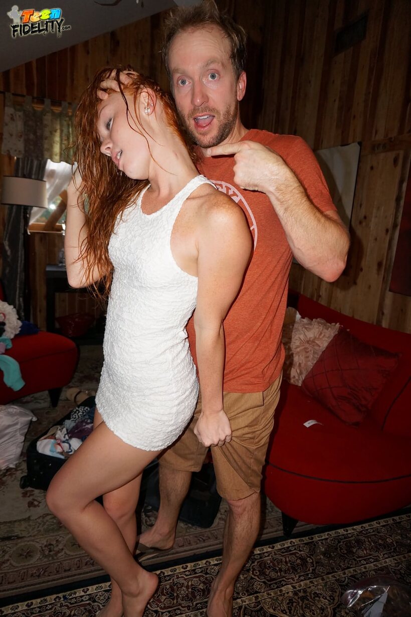 Photo 12 — PAWG girl in a miniskirt shows her natural tits