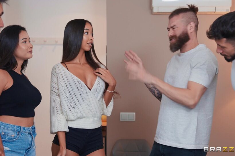 Lia Lin pic 3 from the set «European Lia Lin gets naked and starts fucking hard in bed with Xander Corvus»
