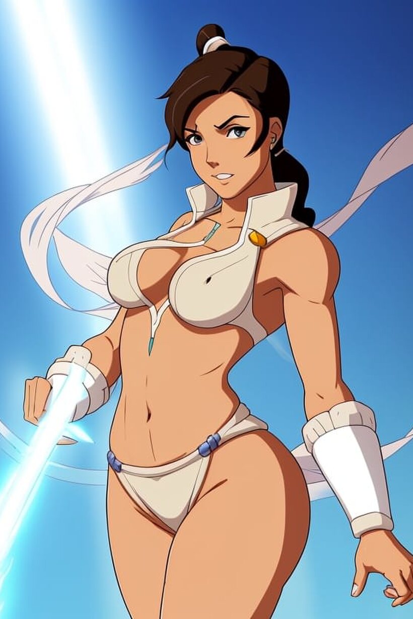 Photo 8 — Hentai babe Korra flashes huge boobs and a great ass outdoors
