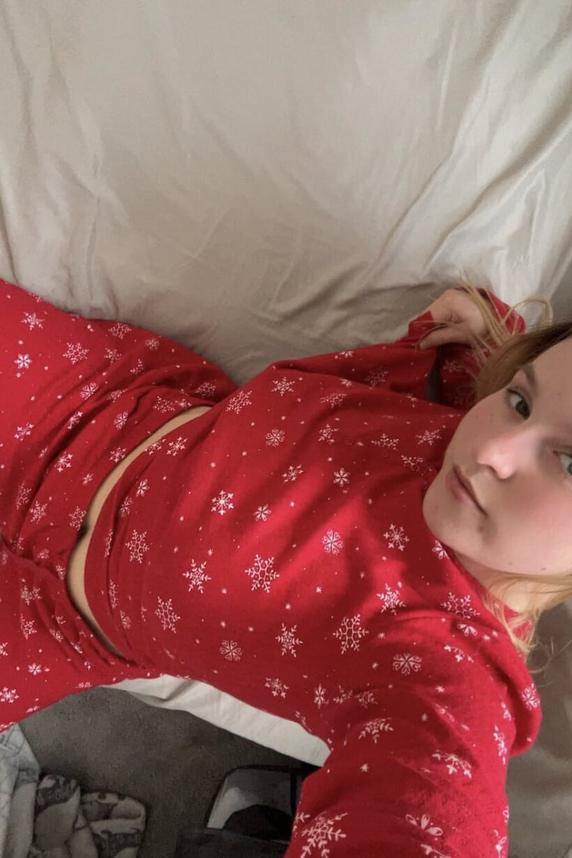 Photo 10 — Madison Rose shows off her curvy body in pajamas for OnlyFans