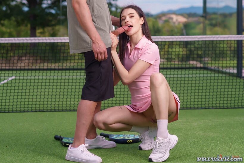 European girl in a threesome (shot 8)