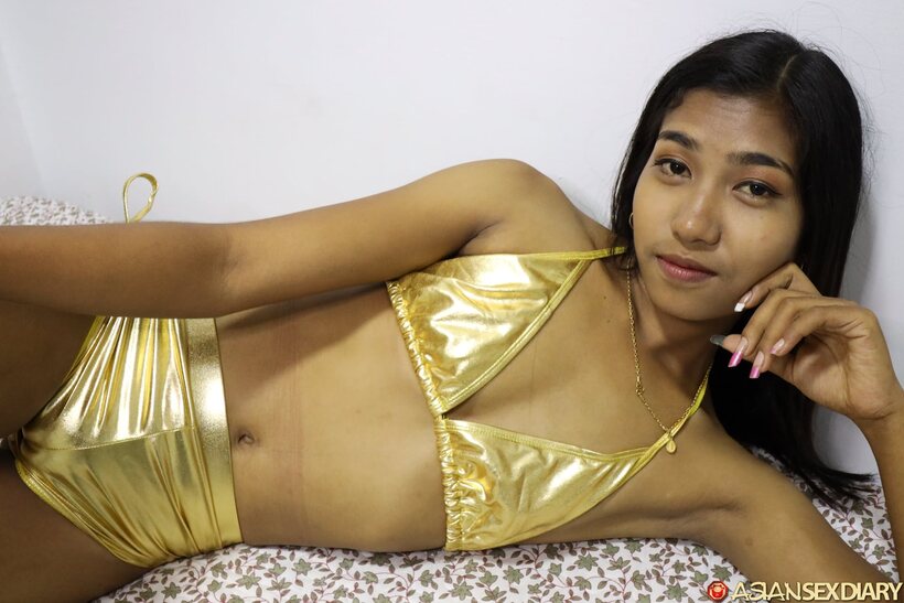 Photo 8 — Jenny D takes POV doggystyle in lingerie while teasing her body