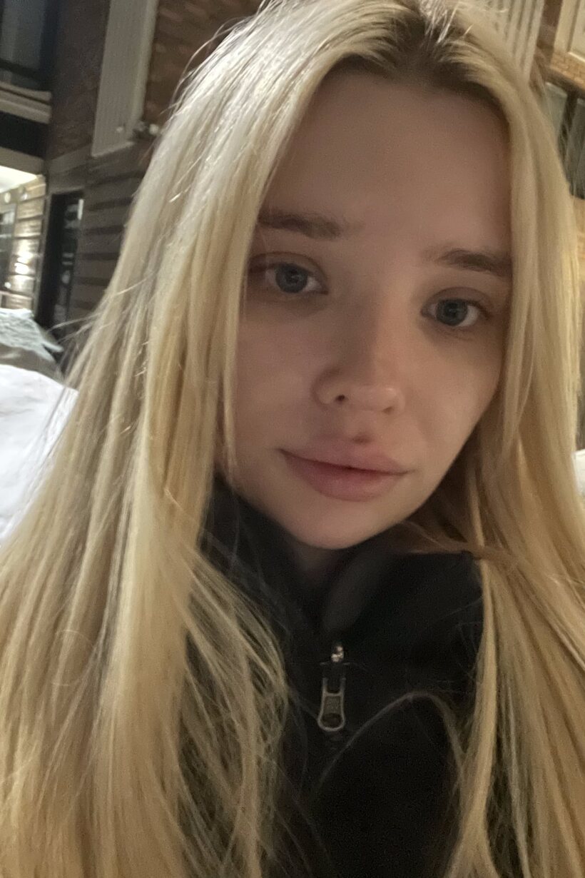 Photo 9 — Blonde girl taking selfies in glasses