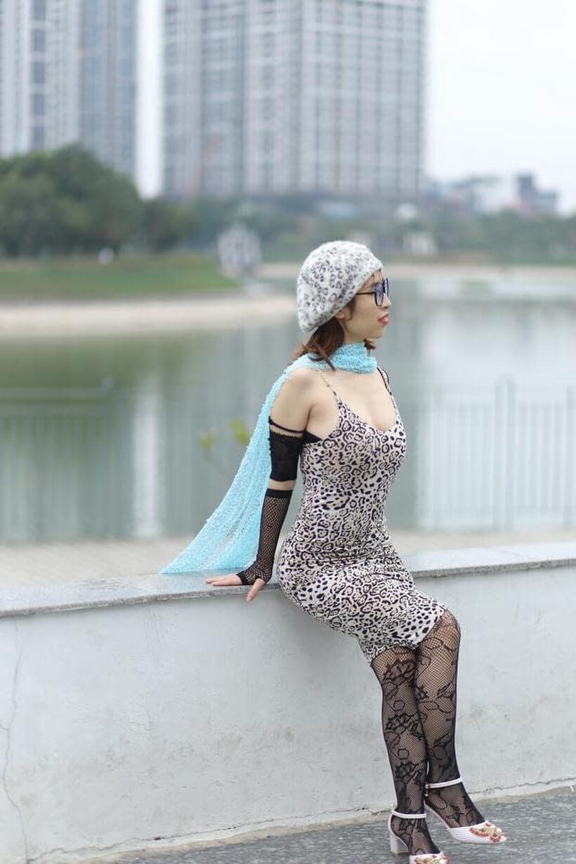 Image 13/21: Asian girl gets naked outdoors