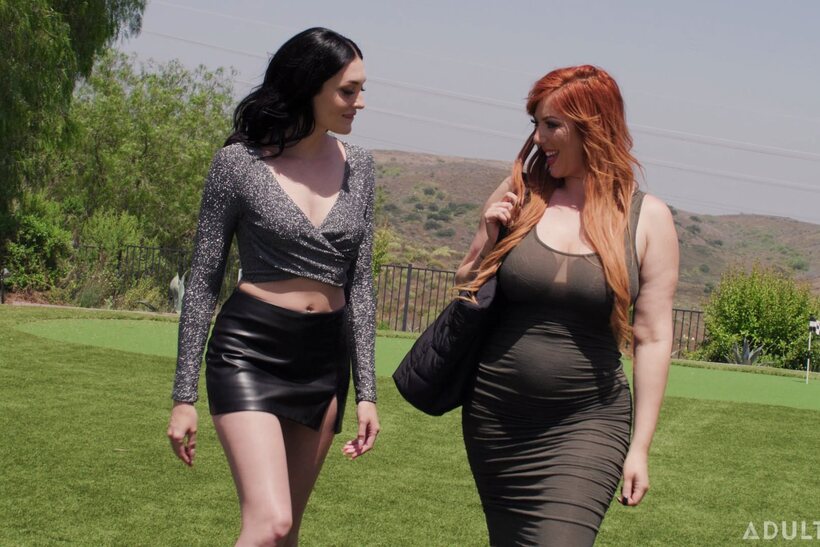 Image 1/20: Lauren Phillips pleasures her girlfriend’s holes in a redhead lesbian scene