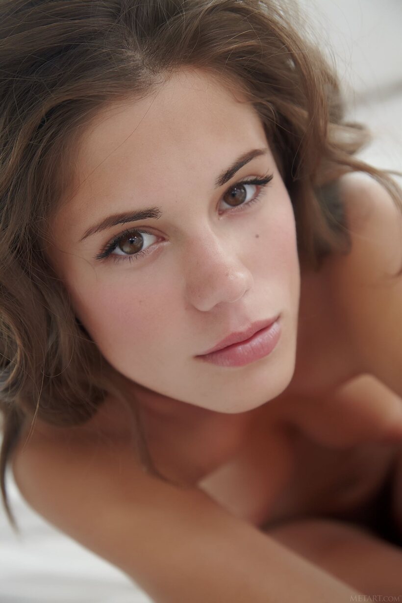 Little Caprice nude photo 17 — Beautiful Little Caprice strips out of her spread panties and shows her tiny tits and feet