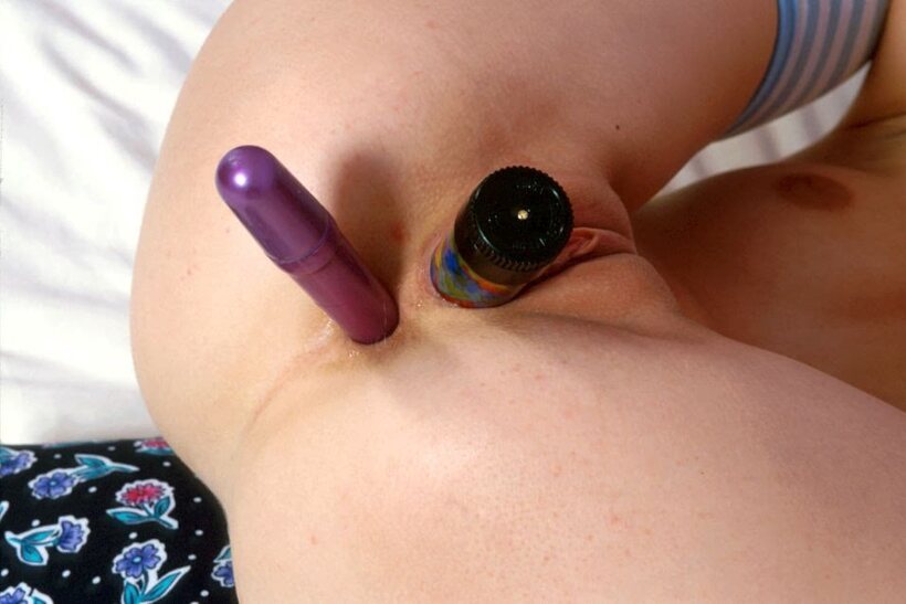 Image 20/21: Cute girl flaunts her tiny tits and small pussy while spreading