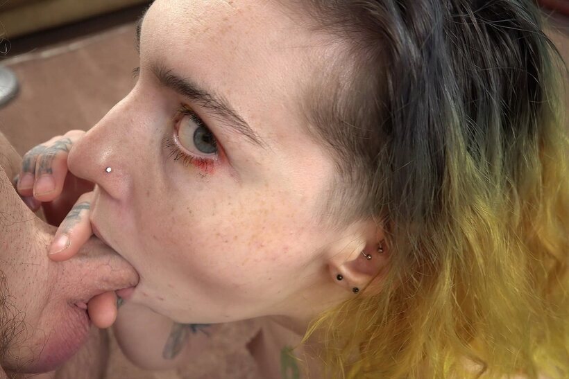 Image 15/21: Mikaela flashes her tattoos while sucking cock in POV style