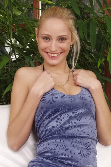 Patricia from Hungary toys her horny cunt and shows off her nipples