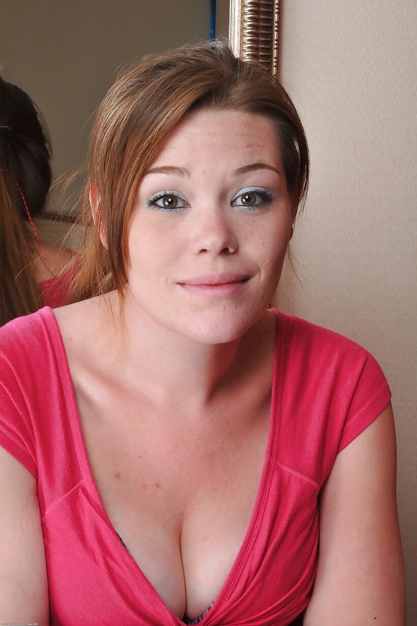 Image 2/16: Margot shows off her saggy tits and bald pussy in amateur shots