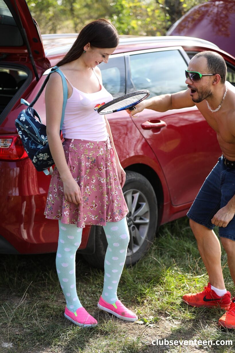 Taylor Krystal pic 3 from the set «Ukrainian Taylor Krystal exposes her tiny tits while having sex outdoors»