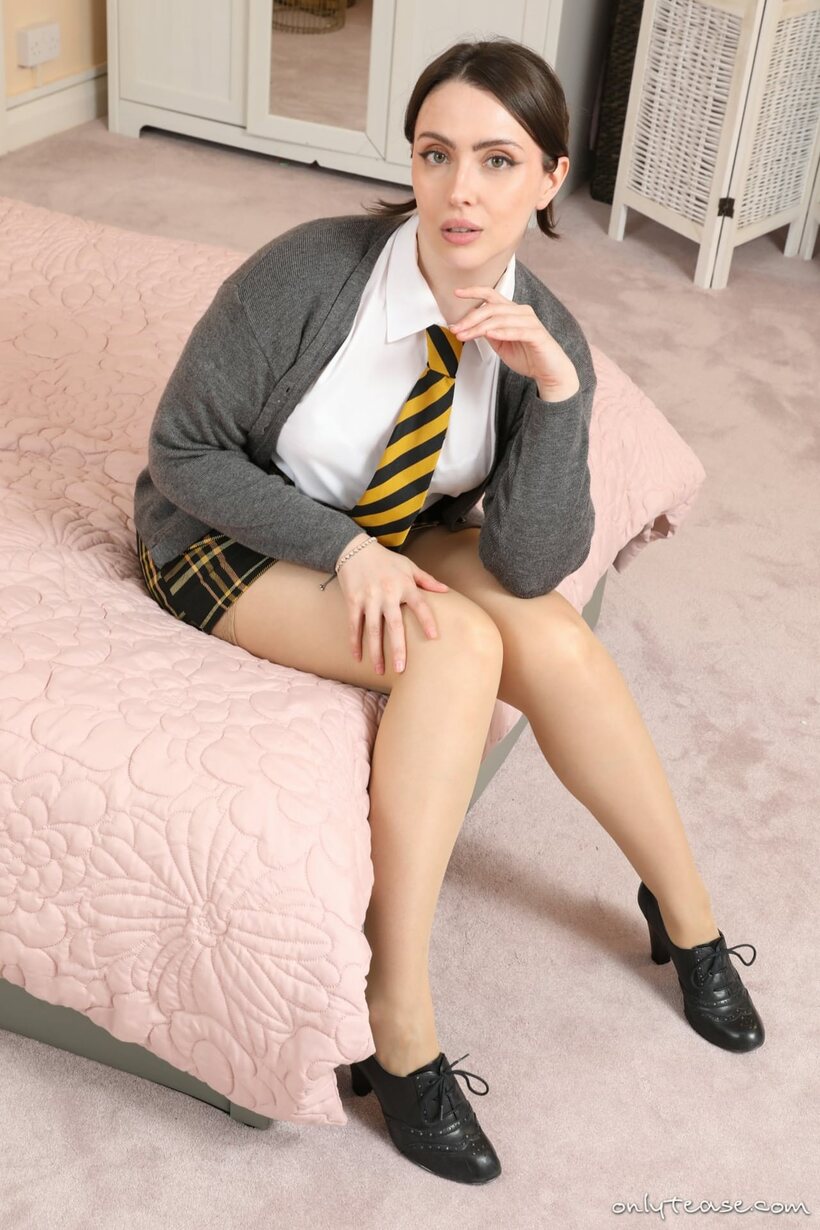 Little Miss Fox nude photo 6 — PAWG Little Miss Fox undresses and shows her big booty and bubble butt in uniform