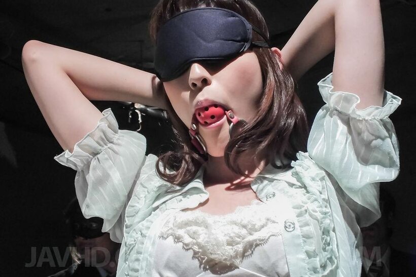 Kanako Iioka nude photo 2 — Kanako Iioka is fondled and fingered while tied down