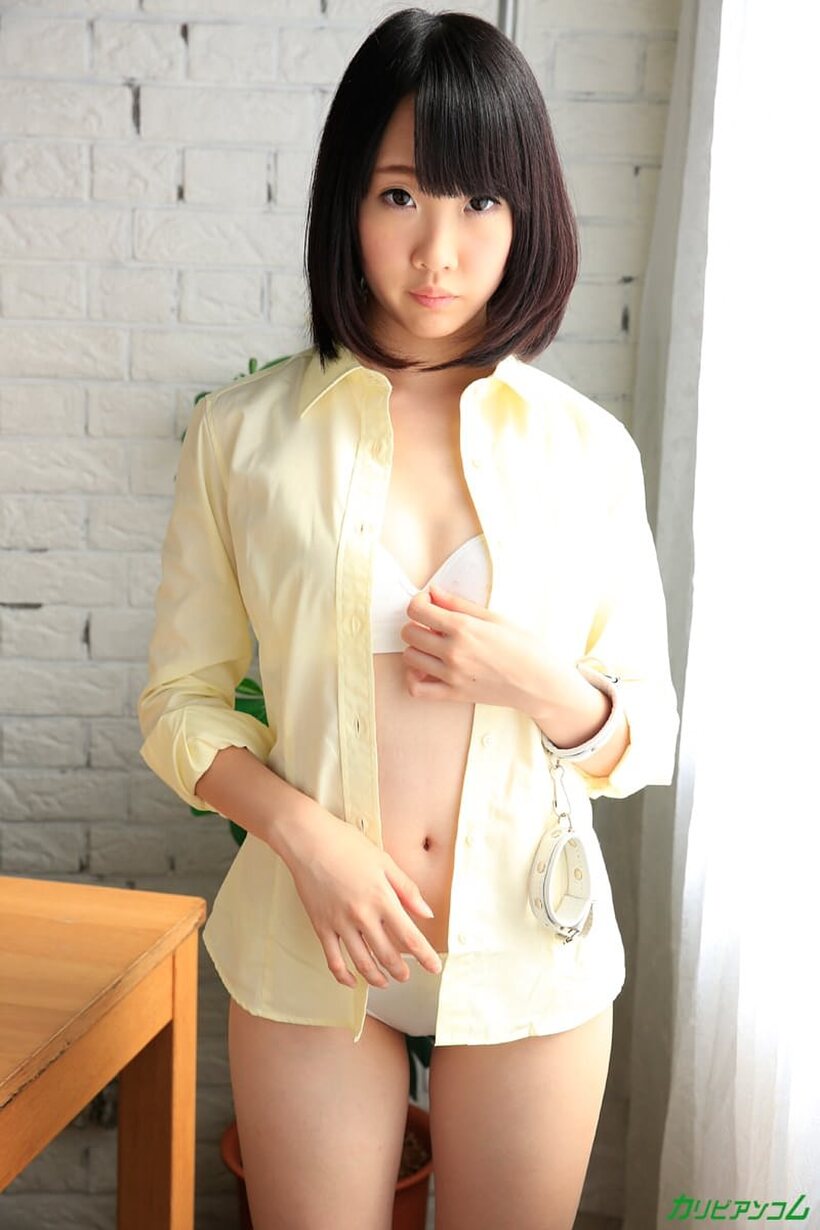Photo 2 — MILF Rin Aoki flaunts her natural tits and pussy while taking a cumshot